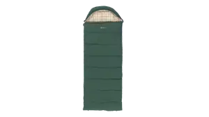 Outwell Camper Prime Green | Sleeping Bag | 235 x 90 cm | -15 to 5 °C | Right Zipper