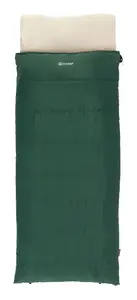 Спальный мешок Outwell Contour Prime прямоугольный взрослый полиэстер 850×2200 мм, макс. рост пользователя 190 см, зелёный