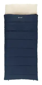 Спальный мешок Outwell Contour Lux XL — прямоугольный взрослый, полиэстер, 2200×1050 мм, для роста до 190 см, синий