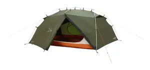 Палатка купольная easy camp Rago 3 — на 3 человека, тёмно-зелёная, полиэстерный тент и пол, алюминиевые дуги, 220×290 см, высота 1,1 м