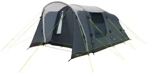 Палатка-туннель Outwell Monterey 4 Air Blue — на 4 человек, 260×520 см, высота 200 см, надувная, съемный ПЭ пол