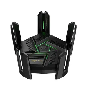 Tabletop wireless router RUIJIE RG-EW7200BE PRO — Dual-band Wi‑Fi 7 (2.4/5 GHz), 5765 Mbps, 9x RJ-45 LAN (10/100/1000/2500), USB, black