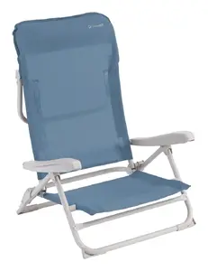 Кемпинговый стул Outwell 470433 — 2-ножный складной, синий, нагрузка до 120 кг, вес 4,8 кг, ширина 620 мм
