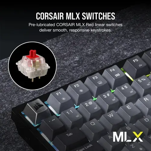 CORSAIR K65 PLUS WIRELESS 75% mechanical keyboard Photo 8