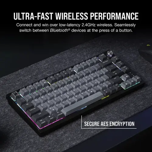 CORSAIR K65 PLUS WIRELESS 75% mechanical keyboard Photo 12