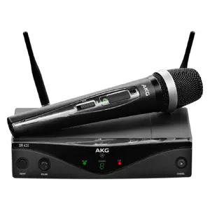 Bezvadu vokālais mikrofona komplekts AKG WMS420 Vocal Set Band A — rokā turams raidītājs un uztvērējs