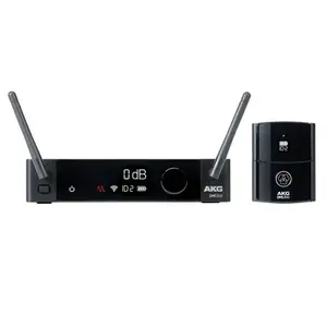 Bezvadu mikrofona sistēma AKG DMS300 — iekštelpu rūķa uztvērējs, ķermeņa raidītājs, 20–20000 Hz, 90 dB SNR, 12 st darbība