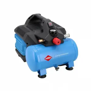 Компрессор Airpress LMO 6-126 без масла — бак 6 л, 1,0 л.с., 88 л/мин, низкий уровень шума