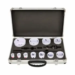Hole Saw Set AWTools Black Line 15-piece bimetal 19–76 mm with metal case