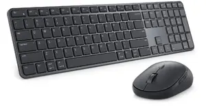 Keyboard and Mouse Set Dell Pro 7 Slim KM726 — Wireless Bluetooth, Russian layout, Black, Rechargeable battery