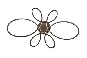 Потолочный LED светильник TRIO Fly 83 см, 3000K, матовый черный