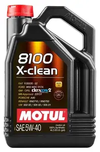 Dzinēja eļļa Motul 8100 X‑Clean 5W40 — pilnībā sintētiska, 4 l