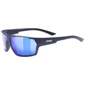 Мультиспортивные очки UVEX sportstyle 233 P — полноободные, унисекс, тёмно-синие, 28 г