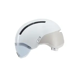 Velosipēda ķivere HJC Calido Plus, izm. S (51–56 cm), in‑mold, magnētisks vizieris, 350 g, balti‑pelēka