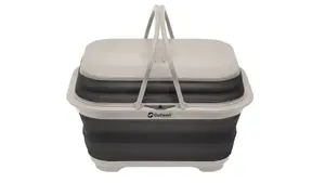 Складная миска Collaps от Outwell, серый — 440×340×270 мм (в сложенном виде 440×340×60 мм)