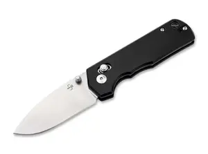 Складной нож BOKER MAGNUM Rockstub Black 2.0 — сталь 14C28N, компактный тактический клинок