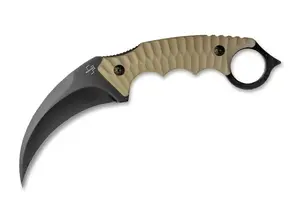 Folding Karambit Knife BOKER PLUS Spike 440A — compact folding blade, ergonomic ring handle