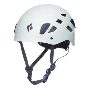 Half Dome helmet by Black Diamond — half-shell hard-shell climbing helmet, size unspecified, colors Black/White