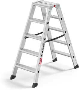 Stepladder Hailo Master D100 2 x 5-step — dual 5-step folding household ladder