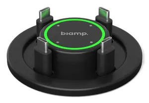 Biamp EasyConnect MPX 250 USB-C Hub with HDMI, Gigabit Ethernet, and 100W USB Power Delivery in Black