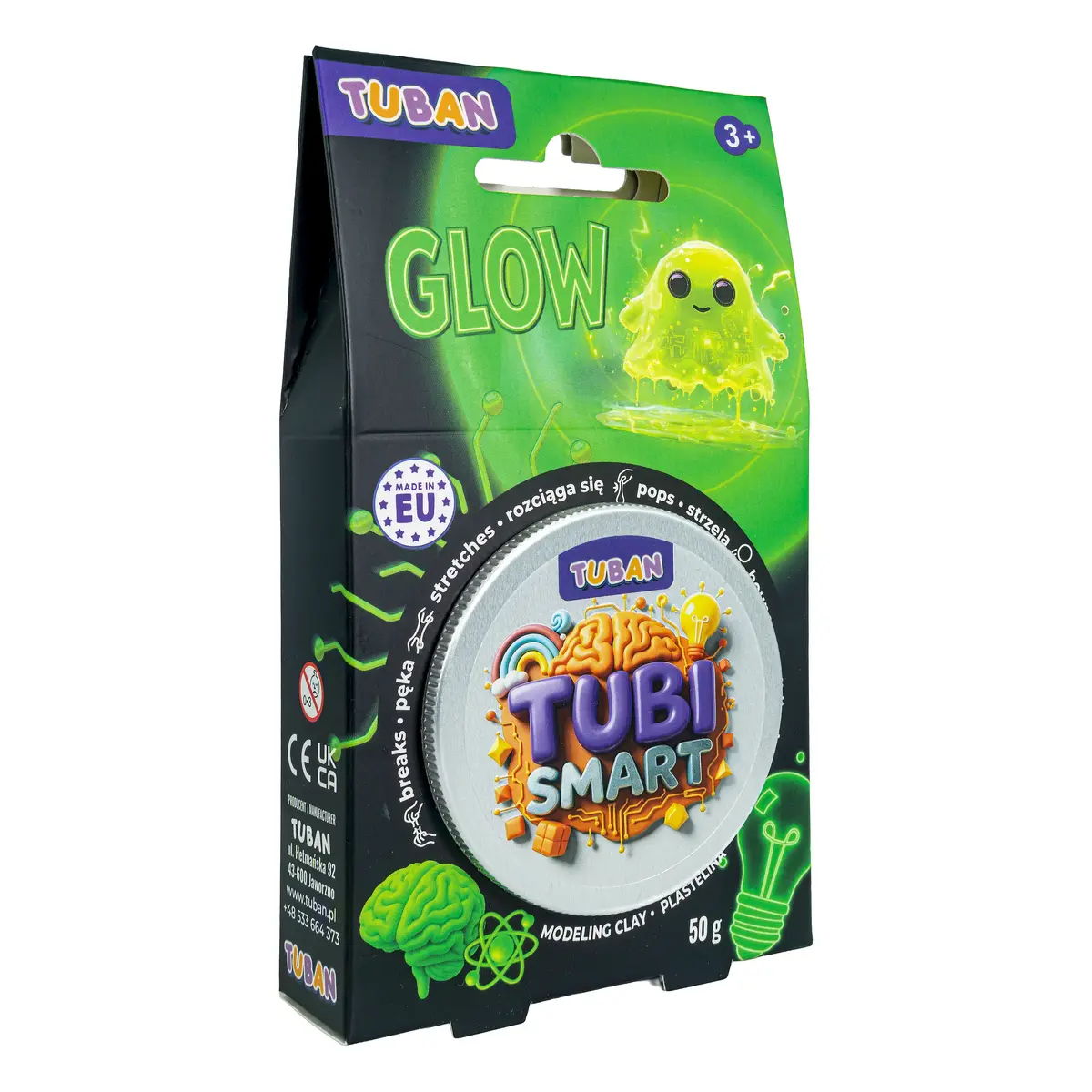 Пластилин TUBAN Tubi Smart Glow 50 г Photo 2