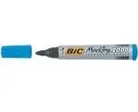 Pastāvīgais marķieris BIC Marking 2000, apaļš gals, zils tinti, 12 gab.