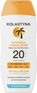 Sun protection emulsion Kolastyna SPF 20 200 ml — moisturizing sun lotion for face and body
