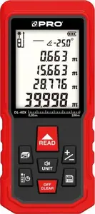 Laser distance meter PRO DL-40X by PRO — handheld laser rangefinder for distance measurement