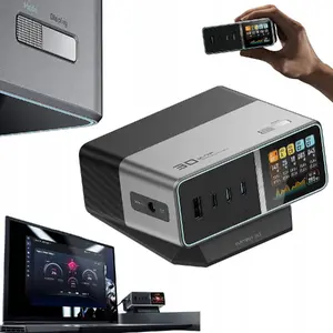 Charging Station Cuktech TA3005U 300W 5-in-1 with Digital Display, Silver