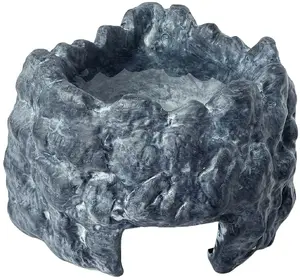Terārija slēptuve ar trauku Exo Terra Wet Rock M — keramikas, stūra, 18×13×9,5 cm, 130 ml