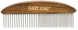 Расческа для животных Barry King BK-14614 — ручка из бука, стальные зубцы 16/26, размер 5×14 см