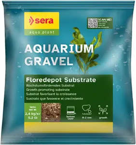 Akvārija grants substrāts Sera Floredepot 2,4 kg — augu substrāts, maisiņš