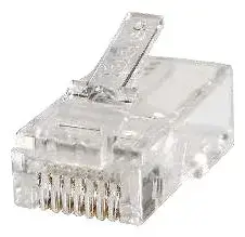 Соединитель Televes RJ45 мужской pass-through UTP Cat 6, белый, 11×21 мм, 50 шт.