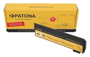 Аккумулятор PATONA 2894 для Lenovo ThinkPad T470 T480 T570 — Li-Ion 4400 мА·ч, чёрно-жёлтый