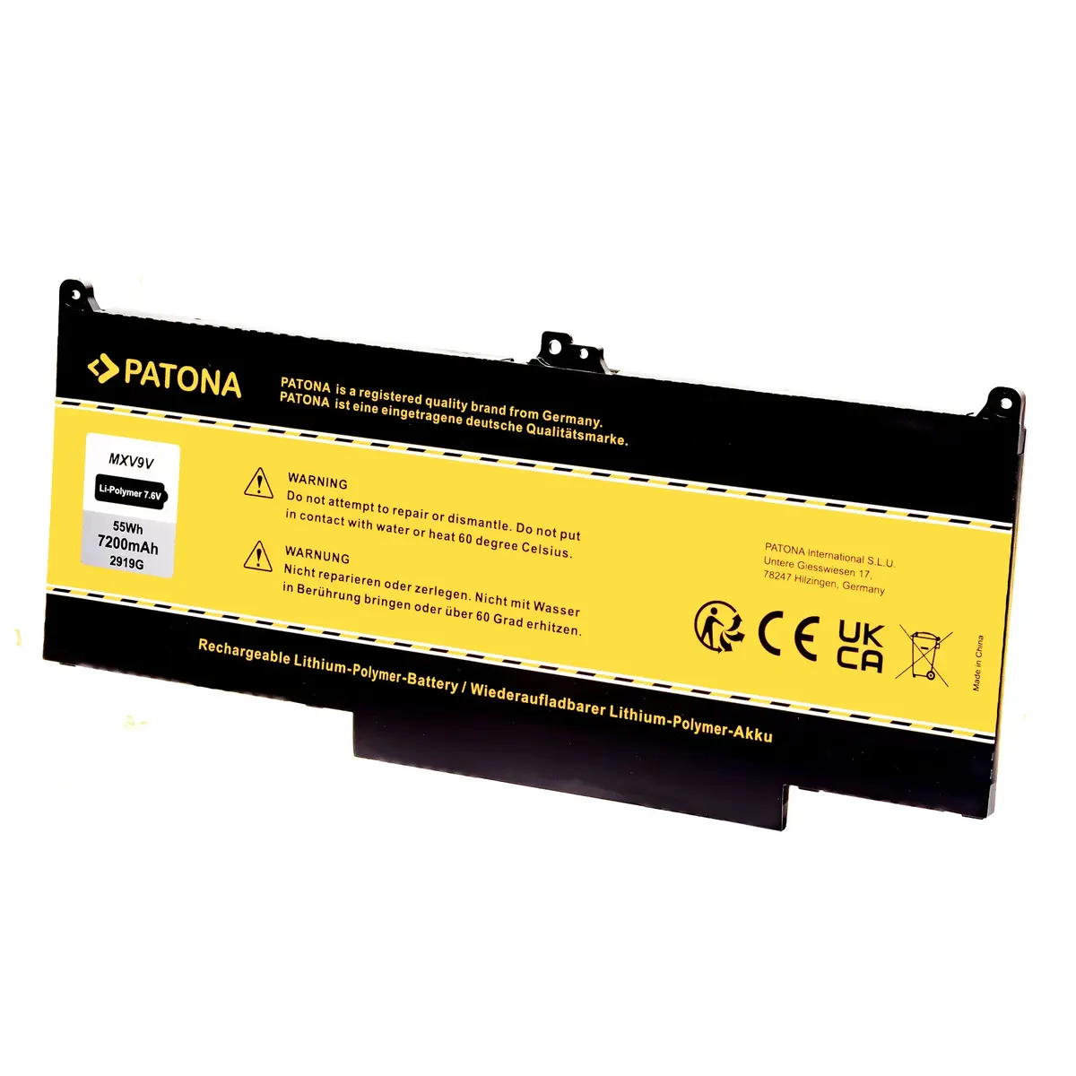 PATONA 2919 akumulators LiPo 7200 mAh Photo 2
