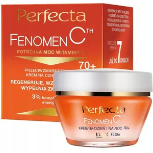 Anti-wrinkle face cream Perfecta Fenomen C for day and night, age 70+, 50 ml