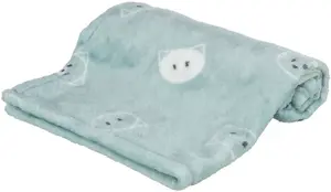 Throw blanket for dog and cat Trixie 70×50 cm Plush polyester blue