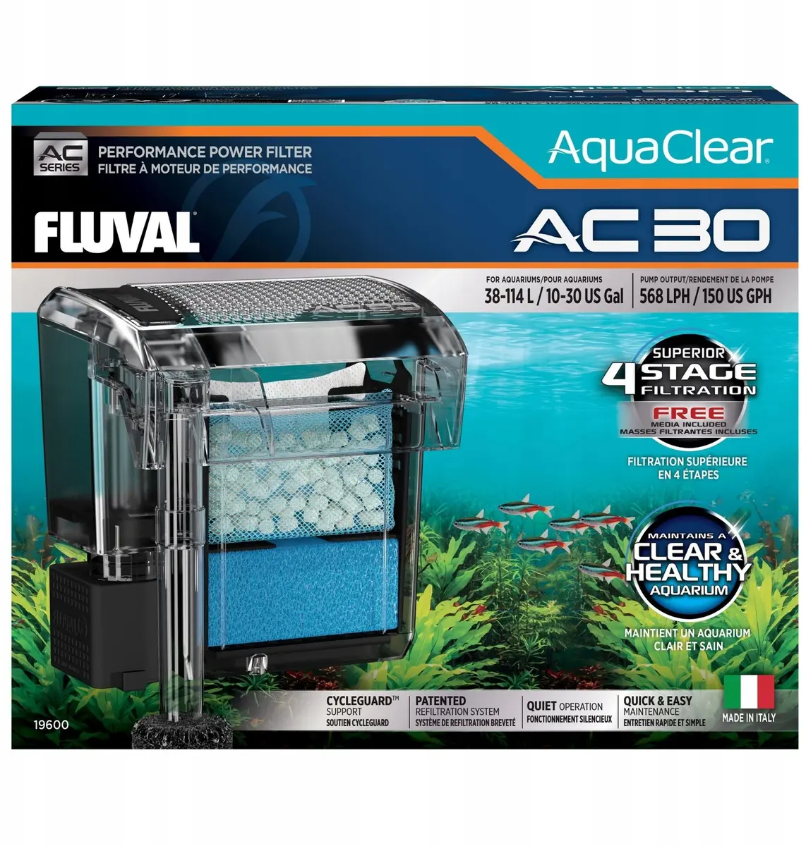 Fluval AC30 Power Filter kaskādes filtrs