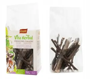 Vitapol Vita Herbal фруктовые палочки для грызунов и кроликов 50 г, набор 4 шт.
