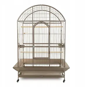 Вольер для птиц Panama Pet PP-51622 бежевый на колёсах, размеры 121.2×88.2×168.5 см