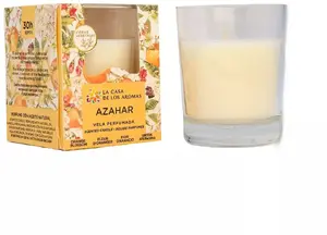 Scented candle La Casa de los Aromas Kwiat Pomarańczy 140 g — scented wax candle, orange blossom fragrance