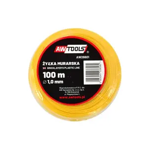 Masonry twine AWTools AW26601, 100 g spool, stonework/string line