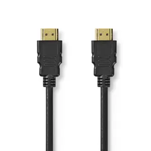 Кабель HDMI Nedis CVGL35000BK50 5 м, HDMI Type A штекер–штекер, 48 Гбит/с, позолоченные контакты, ARC, черный