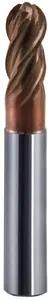 FANAR solid carbide end mill M9-44GMAX-0030 — Ø3.0 mm, R1.5, Z4, HA6, VHM, TS, B440N