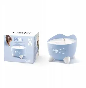 Catit Pixi Fountain Combo поилка-фонтан и миска Pixi 2,5 л, светло-голубой