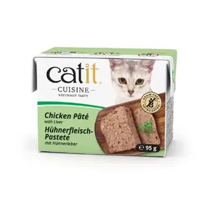 Wet cat food pouch Catit Cuisine 95 g — Adult, Chicken & Chicken liver, grain-free