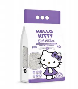 Наполнитель для кошек HELLO KITTY бентонитовый 10 л, с ароматом лаванды