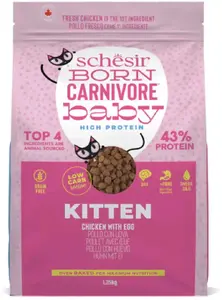 Сухой корм для котят Schesir Born Carnivore SR-8248 — курица с яйцом, 1,25 г, пакет