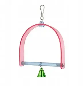 Bird swing Panama Pet PP-51088, acrylic 27×14 cm with metal bell