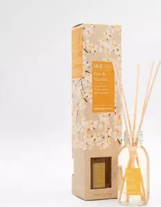 Reed Diffuser MIKAROMAS, Vanilla Flower fragrance oil, 95 ml, stick diffuser